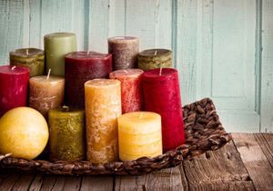A bright collection of candles for any room