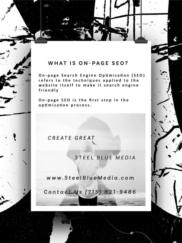 Black and white frame, what is on-page SEO?