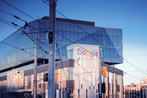 Google building, read about Google's Antiunion strategy