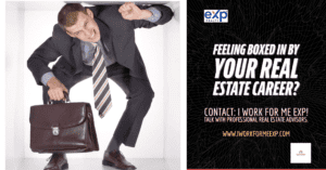 Instagram ad for I Work For Me eXp - designed by Steel Blue Media, LLC