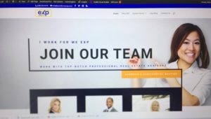 website design by Steel Blue Media for "I Work For Me eXp"
